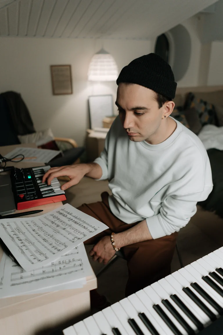 Trabajo de composición durante la jornada