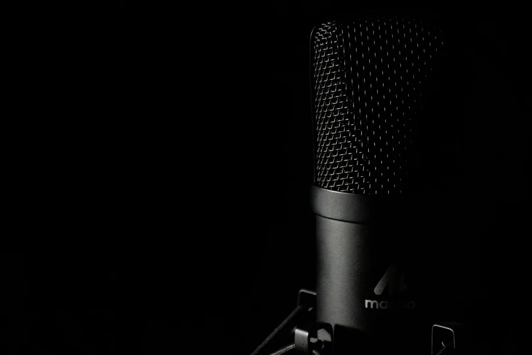 Micrófono de cabina, donde se graba la voz