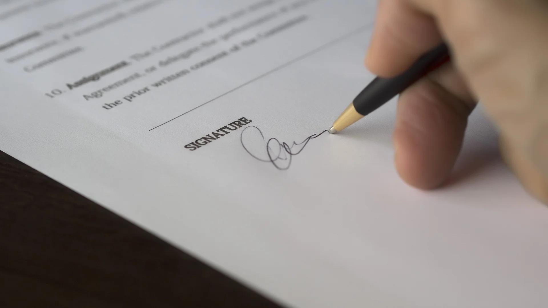 Firma del acuerdo que despeja el sample