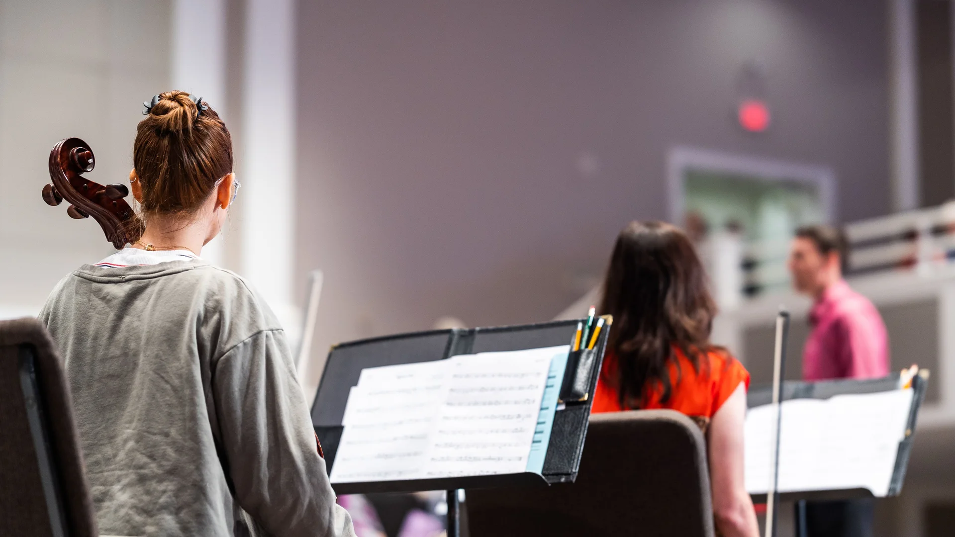 Orquesta durante un ensayo